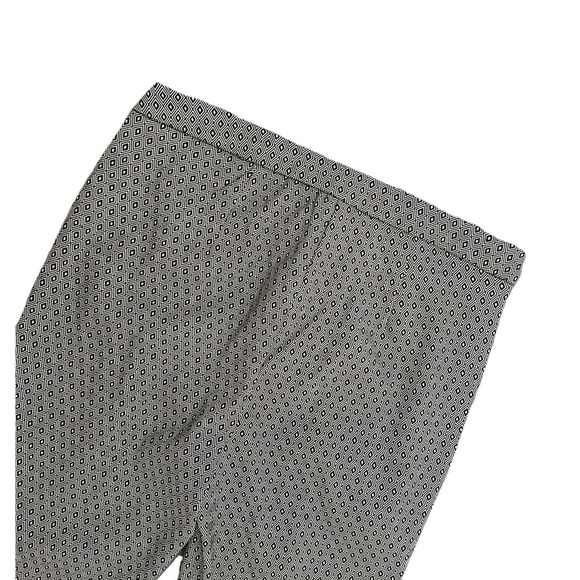 Nanette Lepore Womens Black Gold Jacquard Ankle Pants Front Slit Hem Size 6 NWT‎ - Picture 7 of 7